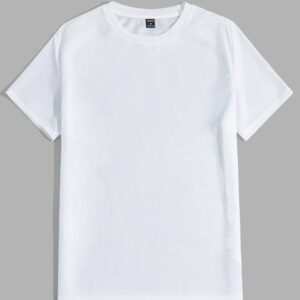 Minimalist Metallic White Tee