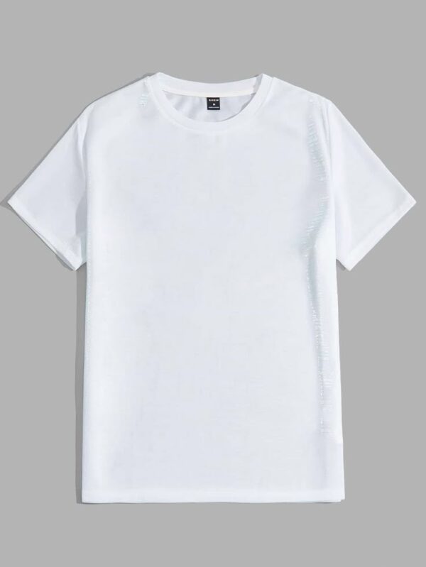 Minimalist Metallic White Tee