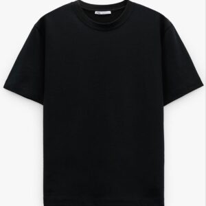 Classic Jet Black Cotton Tee