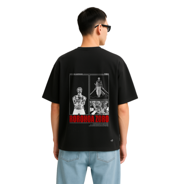Roronoa Zoro – Oversized One Piece Anime T-Shirt - Image 3