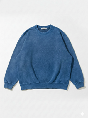 Deep Blue Vintage Wash Sweatshirt